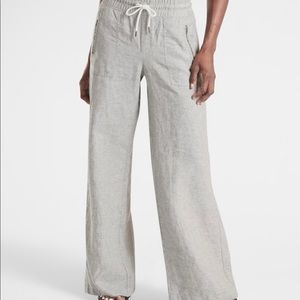 Athleta Cabo linen wide leg pants
